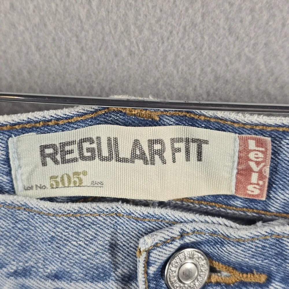 Vintage Levis 505 Jeans Mens 38x30 Denim Blue‎ Regular Fit Straight Leg Y2K
